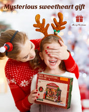 Carica l'immagine nel visualizzatore di Gallery, ROBOTIME Kit Casa delle Bambole in Miniatura DIY-Casa di Dolci di Natale, Kit Modello in Legno con Luci LED, Modellismo da Costruire Adulti, Decorazione per la Casa e Regalo di Natale