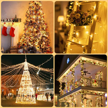 Carica l&#39;immagine nel visualizzatore di Gallery, Hoteril Luci Natale Esterno, 10M 80 LEDs Luci Albero di Natale Impermeabile, Lucine da Esterno Giardino per Adatto a Giardino, Feste, Natale, Natalizie Albero, Nozze