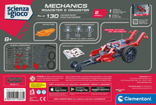 Carica l'immagine nel visualizzatore di Gallery, Clementoni Scienza e Gioco Build - Roadster e Dragster, Set di Costruzioni Bambini di 8+ Anni, Modellini Auto da Corsa p