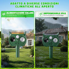 Carica l'immagine nel visualizzatore di Gallery, 2 Pezzi Dissuasore Gatti Ultrasonico Solare Giardino 2026