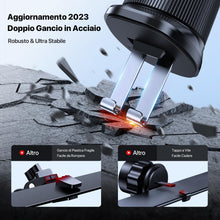 Carica l'immagine nel visualizzatore di Gallery, Miracase Porta Cellulare Auto [Nuovo Doppio Gancio in Acciaio] Supporto Telefono Auto Porta Telefono per Presa D'aria Compatibile con iPhone 16/15/14 Samsung Xiaomi e Altri Smartphones Series
