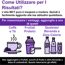 Carica l'immagine nel visualizzatore di Gallery, Olio MCT puro Ketosource® | Fonte ad alta purezza di MCT C8 e C10 che potenziano i chetoni | Supporta la nutrizione e il