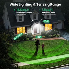 Carica l'immagine nel visualizzatore di Gallery, Lampada Solare da Esterno, Faretto Led da Esterno con Sensore di Movimento, 204LED 3 Modes Luce Solare Led Esterno con P