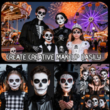 Carica l&#39;immagine nel visualizzatore di Gallery, Halloween Trucco Bianco e Nero, 50g x 2Pezzi Pittura del Viso Corpo, Trucca Bimbi Viso, Truccabimbi, Impermeabile e di Lunga Durata, Adatto per il Trucco Teatrale, Halloween, Carnevale
