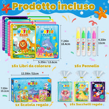 Carica l'immagine nel visualizzatore di Gallery, ZMLM 16 Libri Colorare con acqua gadget compleanno bambini