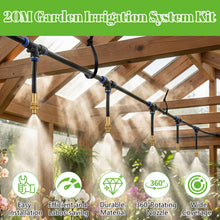 Carica l'immagine nel visualizzatore di Gallery, Sistema di irrigazione da giardino da 20 m, sistema di irrigazione automatico curvo a 360°, sistema di irrigazione a goc