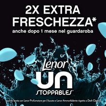 Carica l'immagine nel visualizzatore di Gallery, Lenor Profumatore Bucato Perle Profumate Lavatrice, MAXI FORMATO Unstoppables Fresh, XXL PACK 735g, Il Profumo Per Il Bu