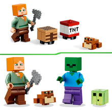 Carica l&#39;immagine nel visualizzatore di Gallery, LEGO Minecraft Avventura nella Palude, Modellino da Costruire con Personaggi di Alex e Zombie nel Bioma, Giochi per Bambini, Idee Regalo Compleanno 21240