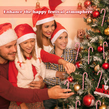 Carica l'immagine nel visualizzatore di Gallery, Naler Addobbi Decorazioni Albero di Natale Particolari, 12pz Bastoncini di Zucchero Natalizi in Plastica per Natale Decorazioni Casa