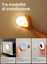 Carica l'immagine nel visualizzatore di Gallery, Homelist Luci notturne con rilevatore di movimento, ricaricabili, 6 pezzi