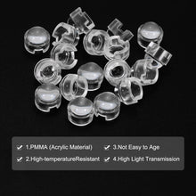 Carica l'immagine nel visualizzatore di Gallery, PATIKIL 12mm LED Lente Convessa, 36 Pezzi Angolo Di Fascio 45 Gradi PMMA Acrilica Lente Ottica Convessa Condensatore Per