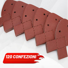 Carica l'immagine nel visualizzatore di Gallery, SHALL 120 fogli abrasivi, cuscinetti per levigatrice per mouse, 2 testine abrasive sostituibili, grane assortite 40/60/8