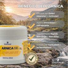 Carica l'immagine nel visualizzatore di Gallery, Arnica per cavalli uso umano e Artiglio del Diavolo 500 ml, Gel Extra Forte 98%, crema per massaggi a muscoli e articola