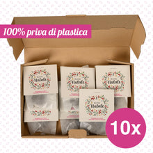 Carica l'immagine nel visualizzatore di Gallery, 10x "Buon Natale" bombe di semi – eco-regalo e piccolo pensiero natalizio – segnaposto sostenibile e portafortuna per co