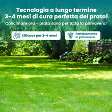Carica l'immagine nel visualizzatore di Gallery, LERAVA® Concime per Prato Marathon (85 m²) - Fertilizzante a Lenta Cessione fino a 4 Mesi - Concime Prato Autunno con Po