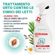 Carica l'immagine nel visualizzatore di Gallery, SOS ANTI CIMICI DA LETTO XXL - Spray Insetticida CHOC Trattamento naturale con Oli Essenziali e Fiore di Piretro Vegetal
