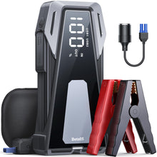 Carica l'immagine nel visualizzatore di Gallery, Avviatore Emergenza per Auto da 5000A, Booster Avviamento Auto per Tutti i Motori a Gas o 10.0L Diesel, Avviatore Batteria Auto/Moto con Torcia, Ricarica USB Rapida e 160W CC