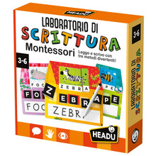Carica l'immagine nel visualizzatore di Gallery, Headu Laboratorio Di Scrittura Montessori Leggo E Scrivo Con Tre Metodi Divertenti It23578 Gioco Educativo Per Bambini 3-6 Anni Made In Italy