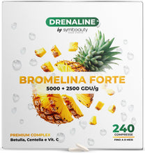 Carica l'immagine nel visualizzatore di Gallery, Symbeauty Bromelina Forte Drenaline 240 Cpr (8 mesi) 5000GDU Complex Vegano