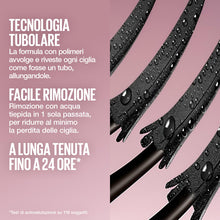 Carica l'immagine nel visualizzatore di Gallery, Maybelline New York Mascara Sky Tubes, Mascara Tubing Allungante Effetto Extension, Adatto a Occhi Sensibili, Con Burro 
