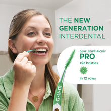 Carica l'immagine nel visualizzatore di Gallery, GUM SOFT-PICKS PRO Scovolini interdentali | design curvo per un facile accesso alle aree difficilmente raggiungibili | a