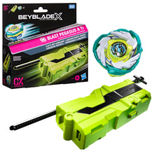 Carica l'immagine nel visualizzatore di Gallery, Hasbro Beyblade X, Lanciatore Clip &amp; Rip con bey di Attacco di Takara Tomy con Rotazione a Destra, trottole da Battaglia
