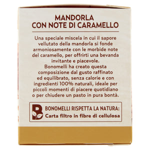 Bonomelli Infusi Gustosi, Mandorla e Caramello, Confezione da 20 Filtri, Gusto Raffinato ed Equilibrato, da Gustare a Caldo o a Freddo (20g)