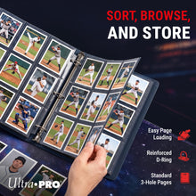 Carica l'immagine nel visualizzatore di Gallery, Ultra-Pro 7028 Rpjn8-2 Album Ad Anelli, per Fogli A 9 Tasche, Blu