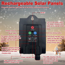 Carica l'immagine nel visualizzatore di Gallery, VEEKAY 12 Pezzi Natalizie Luce Solare per Esterni,8 Modalità Impermeabile Natale Luci,Luci Solari di Natale Candy,Forma 