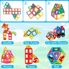 Carica l'immagine nel visualizzatore di Gallery, AOUVT 56 Pcs Costruzioni Magnetiche，Costruzioni Magnetiche Giochi Bambini，Divertente Giocattolo da Costruzione Educativo，Scelta Regalo Perfetta per Ragazzi e Ragazze dai 3 Agli 8 Anni