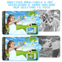 Carica l'immagine nel visualizzatore di Gallery, Macchina Fotografica Bambini, ARNSSIEN Fotocamera Bambini,180 °Flip Len, Fotocamera digitale con schermo IPS da 2,4 pollici,Regalo Bambino e Bambina 3 4 5 6 7 8 9 10 anni,Regalo di Compleanno/Natale