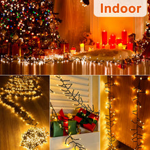 Carica l'immagine nel visualizzatore di Gallery, Catena Luminosa da Esterno 3 metri 150LED Luci Decorative a Grappolo Elettrica 31V con Timer, Luci Natale Esterno e Inte