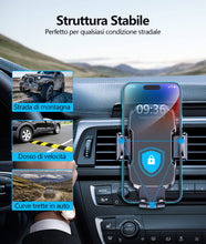 Carica l'immagine nel visualizzatore di Gallery, Glangeh Porta Cellulare Auto, [2025 Upgrated Clip] Supporto Telefono Auto per Presa D'aria Dell'Auto, 360°di Rotazione Supporti per Telefoni Cellulari Universale Compatibile con iPhone/Galaxy (4-7')
