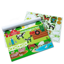 Carica l&#39;immagine nel visualizzatore di Gallery, Melissa &amp; Doug | Libro adesivi attacca e stacca bambini | Album stickers animali fattoria, dinosauri, animali marini, savana | Giochi da viaggio creativi per bambini e bambine dai 3 anni in sù
