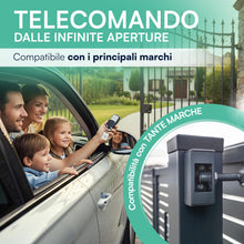 Carica l'immagine nel visualizzatore di Gallery, TEMPO DI SALDI 2x Telecomando Cancello Universali frequenza 433,92 MHz a Codice Fisso, Apricancello Universale facile da