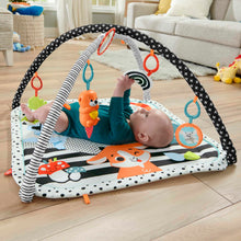 Carica l&#39;immagine nel visualizzatore di Gallery, Fisher-Price - Palestrina Musicale 3 in 1 per neonati, con giocattoli sensoriali, luci e suoni per giocare distesi sul pancino, giocattolo per bambini, 0+ anni, HPF39
