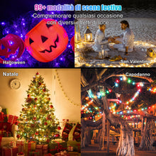 Carica l'immagine nel visualizzatore di Gallery, 20M RGB Smart IC Luci di Natale LED, Tubo Luminoso Led Esterno