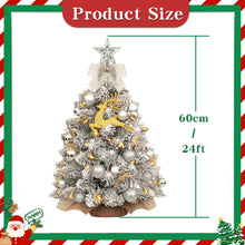 Carica l'immagine nel visualizzatore di Gallery, Albero di Natale Piccolo 60 cm,Mini Albero di Natale con LED Illuminazione, per DIY Tavolo da Pranzo Decorazione Natalizia,piccolo albero di natale