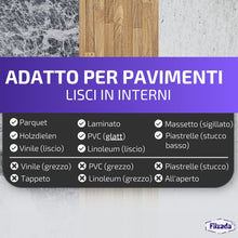 Carica l'immagine nel visualizzatore di Gallery, Filzada® 156x Feltrini Autoadesivi Quadrati e Tondi Beige - Feltro Mobili