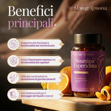 Carica l'immagine nel visualizzatore di Gallery, Diosmina Esperidina Alto Dosaggio 1200mg 210 Capsule– Integratore con Flavonoidi per Microcircolo e Benessere circolazio