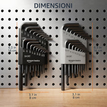 Carica l'immagine nel visualizzatore di Gallery, Amazon Basics Set di 36 Chiavi a Brugola Esagonali, Acciaio Cromo-Vanadio, Misure Metriche e Imperiali con 2 Custodie, p