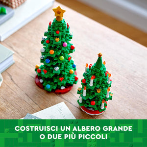 LEGO Albero di Natale, Giocattolo 2 in 1 da Costruire, Gioco Creativo per Bambini e Bambine da 9 Anni, Decorazione per la Casa da Collezione, Idea Regalo per le Festività Natalizie 40573