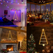 Carica l'immagine nel visualizzatore di Gallery, Jsdoin Luci Natale Esterno Batteria - 90cm 75LED Scaletta Impermeabile per Albero di Natale - 8 Modalità - Addobbi e Decorazioni per Casa e Finestre