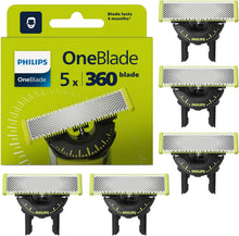 Carica l'immagine nel visualizzatore di Gallery, Philips OneBlade Original 360 lame, compatibili con tutti i modelli OneBlade e Pro, 5 pezzi (modello QP450/50)