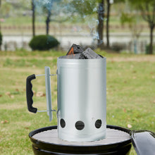 Carica l'immagine nel visualizzatore di Gallery, Amazon Basics Accendifuoco per Carbone, per Barbecue e Barbecue a carbonella, Argento, Confezione da 1