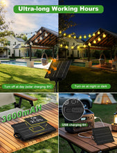 Carica l'immagine nel visualizzatore di Gallery, FIFlying Catena Luminosa Esterno Solare 17M Luci Solari da Giardino con 24+1 Lampadine LED G40 Impermeabile Luci Gazebo 