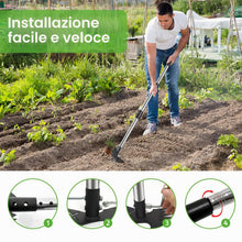 Carica l'immagine nel visualizzatore di Gallery, Attrezzo per Estirpare le Erbacce, Rastrello Manuale 2 in 1 e Zappa da Giardino Rastrello Sarchiatore Estirpatore Erbacc