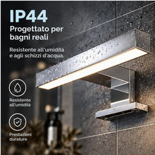 Carica l'immagine nel visualizzatore di Gallery, BARCELONA LED Lampada Specchio Bagno LED 5W 3000K 30cm IP44