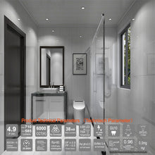 Carica l'immagine nel visualizzatore di Gallery, EACLL Lampadine LED GU10 4.9W Equivalente a Alogena 75W, Pacco da 10, 585lm 6000K Bianco Freddo, Faretti AC 230V senza S
