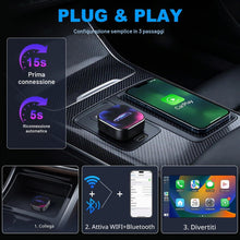 Carica l'immagine nel visualizzatore di Gallery, Adattatore Wireless 2 in 1 per CarPlay &amp; Android Auto, Type-C/USB